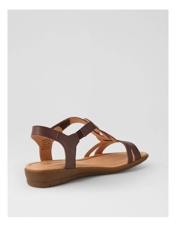 Famie Brown Leather Sandals image 3
