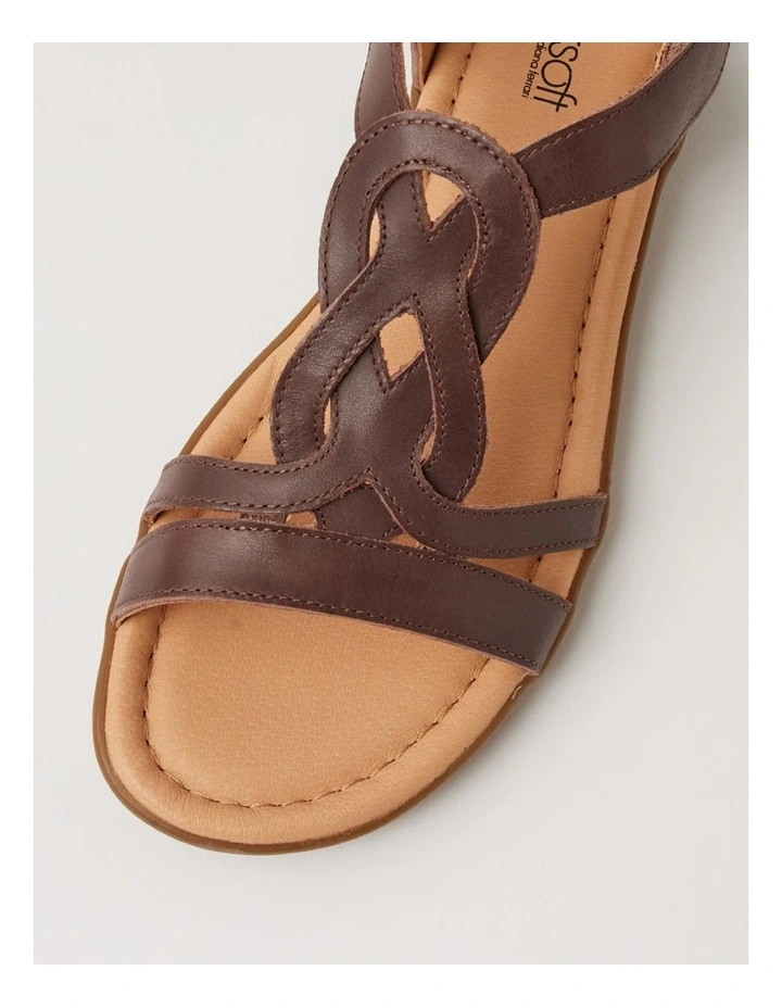 Famie Brown Leather Sandals image 4