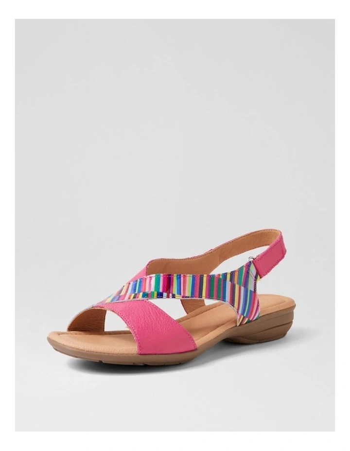 Bensin Bright Stripe Fuchsia Patent Leather Sandals image 2