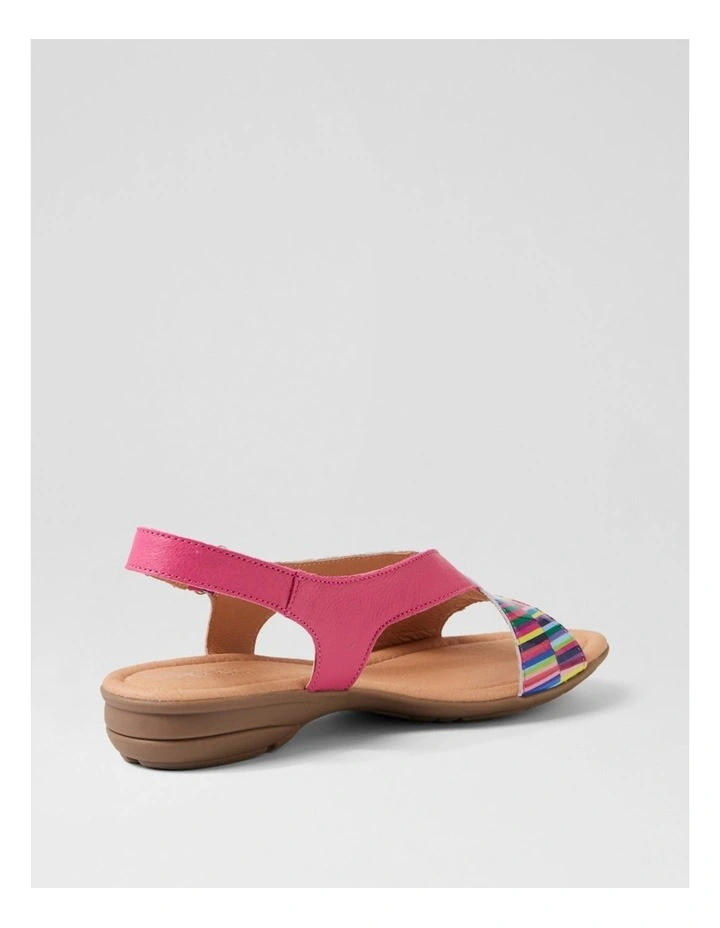 Bensin Bright Stripe Fuchsia Patent Leather Sandals image 3