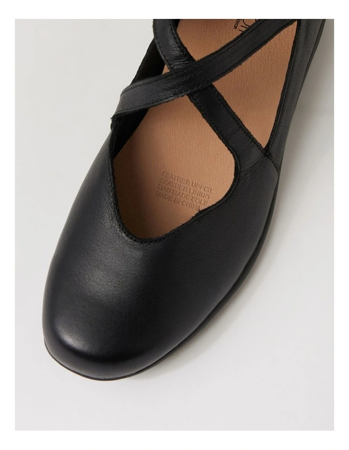 Gwens Black Leather Mary Janes image 4