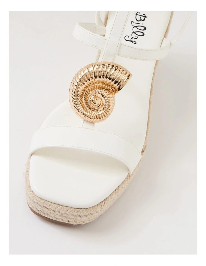 Hiffie White Sandals image 4