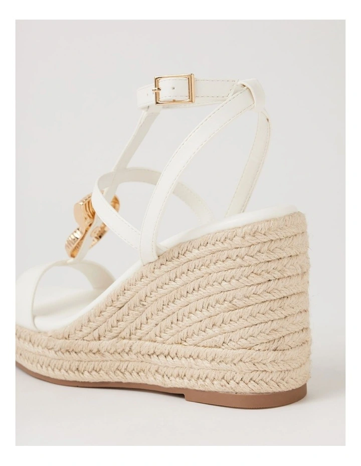 Hiffie White Sandals image 5