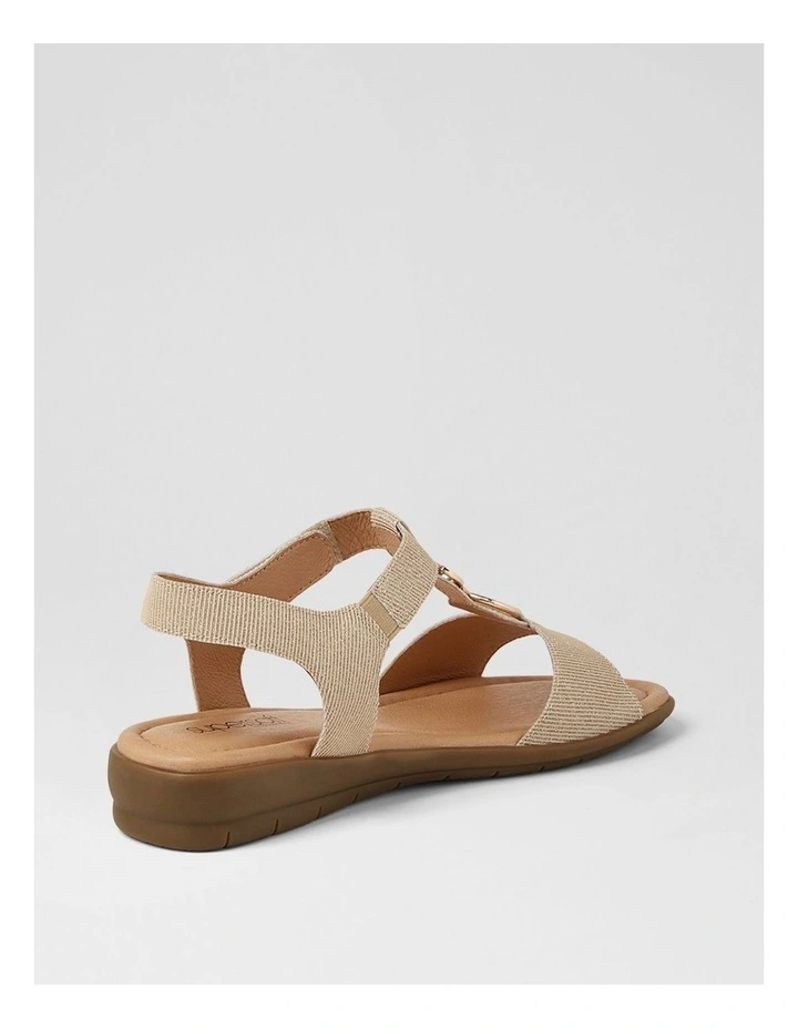 Felica Platinum Sparkle Fabric Sandals image 3
