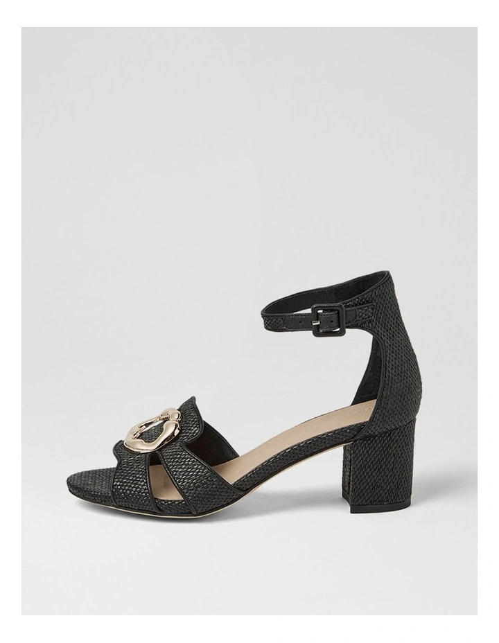 Gisabel Black Fabric Sandals image 1