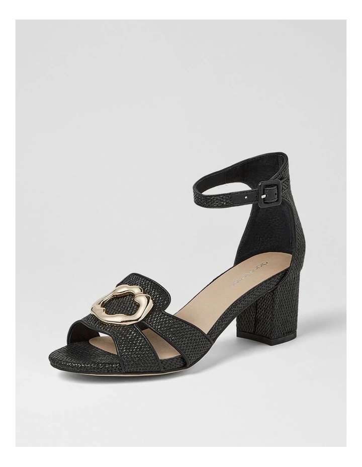 Gisabel Black Fabric Sandals image 2