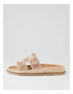 Jintale Natural Embroidery Fabric Slides