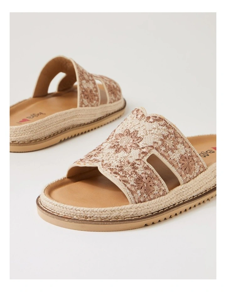 Jintale Natural Embroidery Fabric Slides image 5