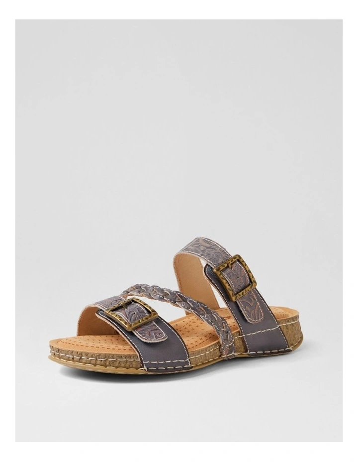 Prena Bronze Multi Leather Slides image 2