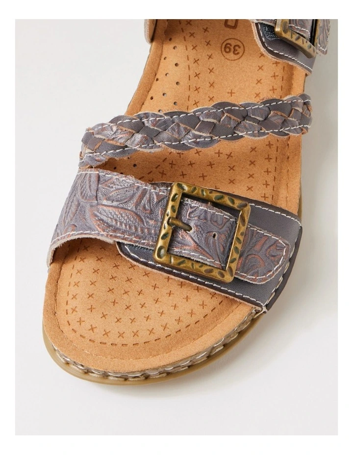 Prena Bronze Multi Leather Slides image 4