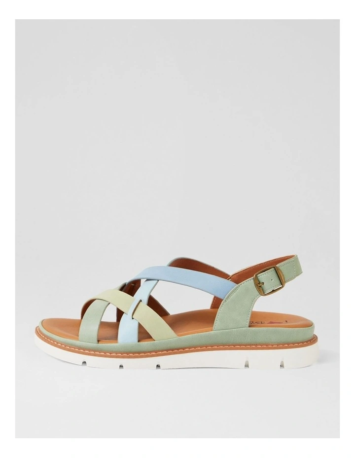 Dollin Pistachio Multi Strappy Sandals image 1