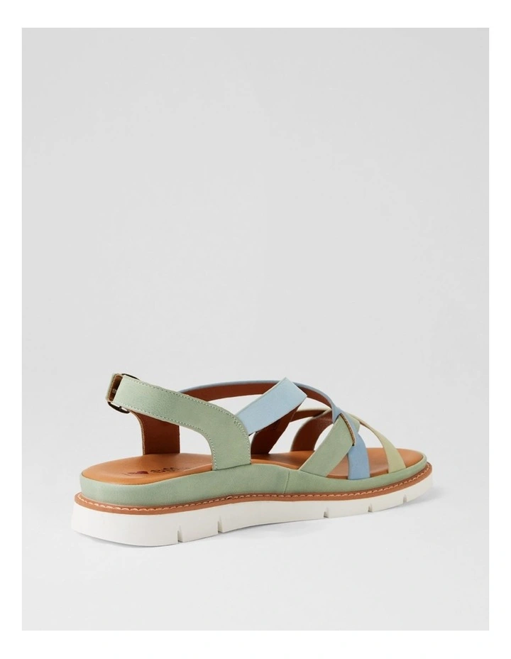 Dollin Pistachio Multi Strappy Sandals image 3