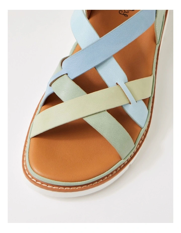 Dollin Pistachio Multi Strappy Sandals image 4