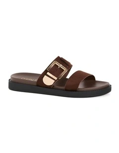Wide Fit WIDE FIT Ally Buckle Slide  in espresso