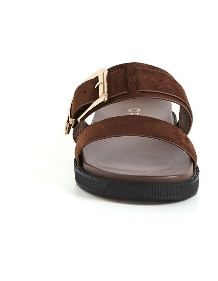 Wide Fit WIDE FIT Ally Buckle Slide in espresso image 3