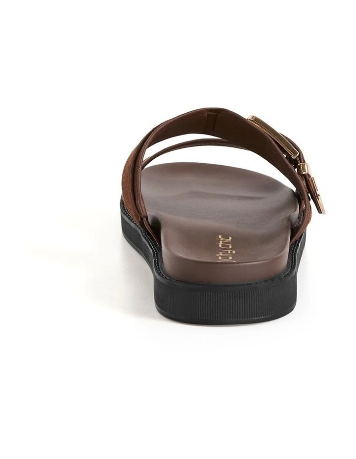 Wide Fit WIDE FIT Ally Buckle Slide in espresso image 4