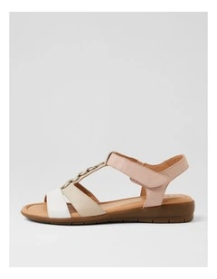 Frankie2 White Multi Sandals