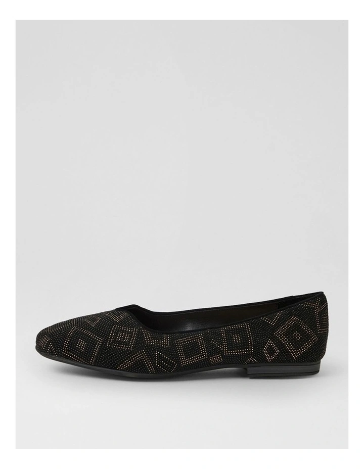 Urso D Black Dot Leather Ballet Flats image 1