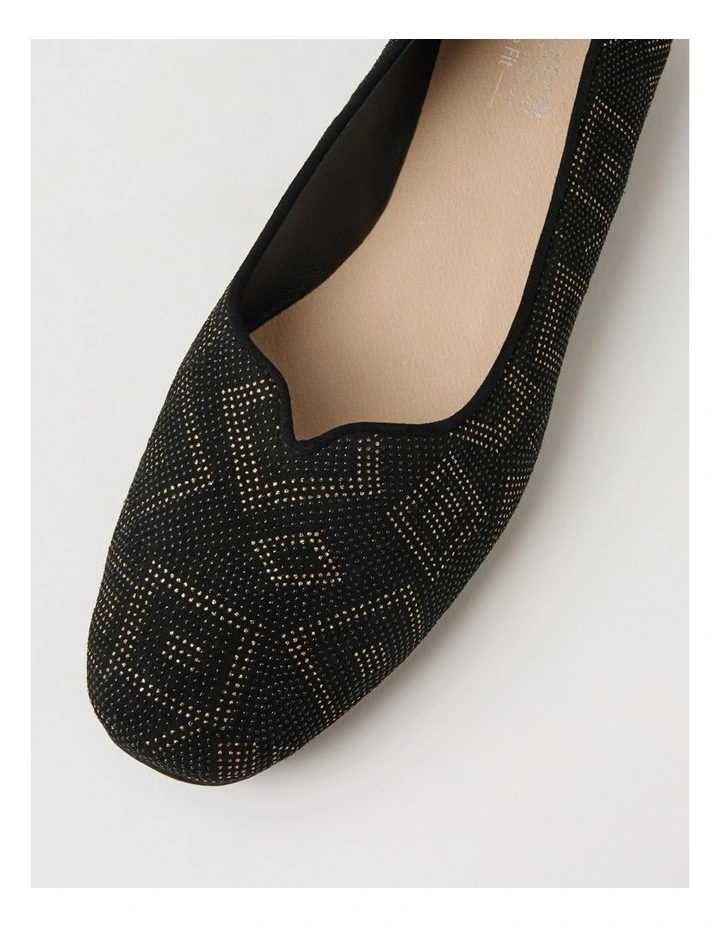 Urso D Black Dot Leather Ballet Flats image 4