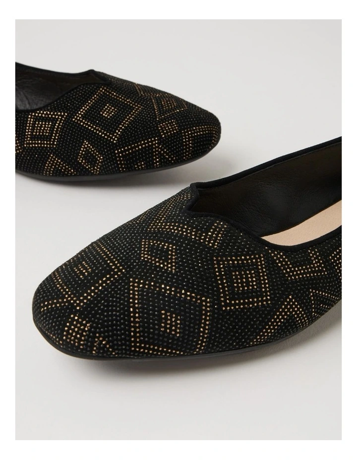 Urso D Black Dot Leather Ballet Flats image 5