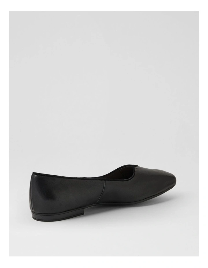 Urso D Black Leather Ballet Flats image 3