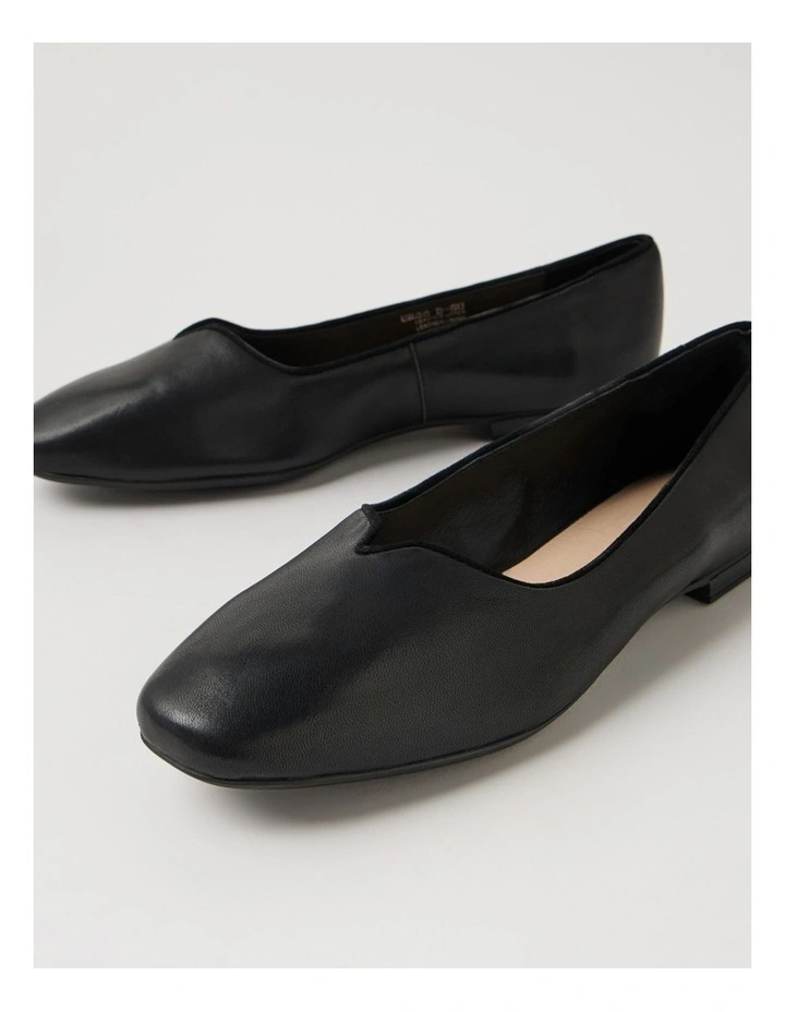 Urso D Black Leather Ballet Flats image 5