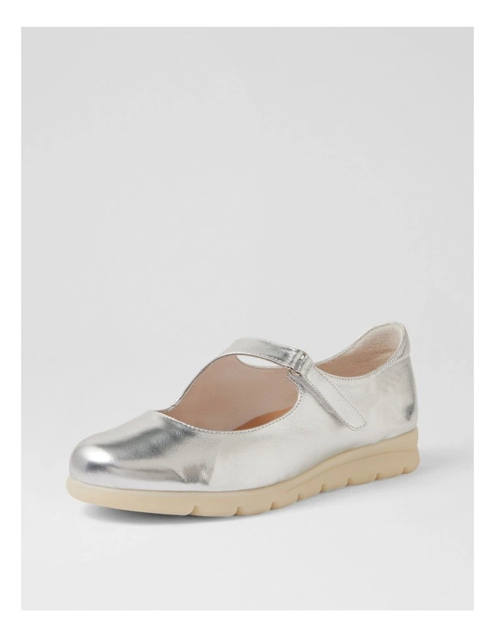 Belle Silver Leather Mary Janes image 2