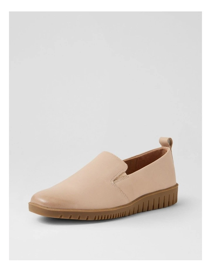 Barri Taupe Waxy Leather Loafers image 2