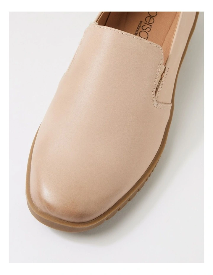 Barri Taupe Waxy Leather Loafers image 4