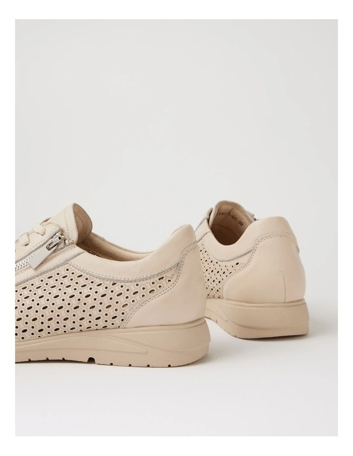 Natalia Milk Leather Flat Shoes image 5