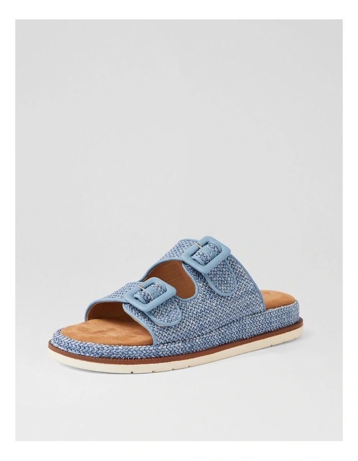 Darto Denim Synthetic Raffia Sandals image 2