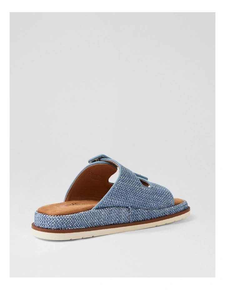 Darto Denim Synthetic Raffia Sandals image 3