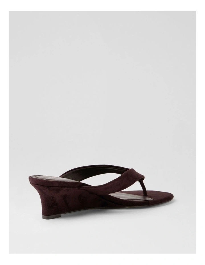 Narline Chocolate Microsuede Wedges image 3