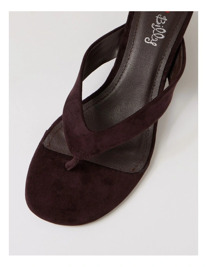 Narline Chocolate Microsuede Wedges image 4