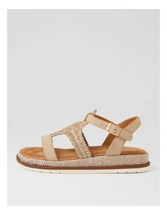 Daeman Cafe Synthetic Raffia Slides