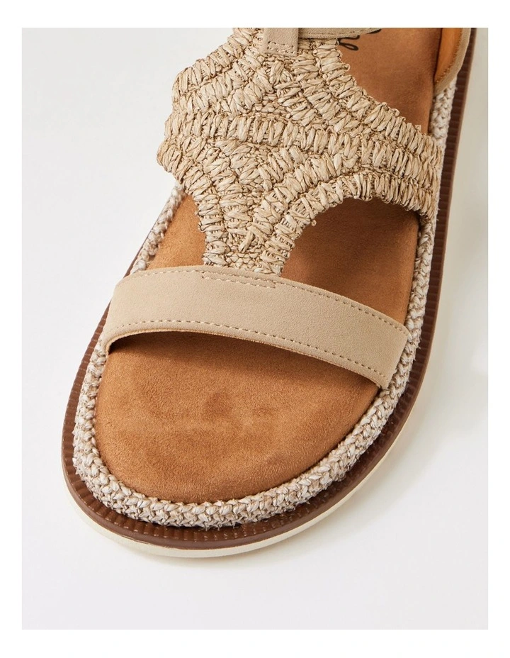 Daeman Cafe Synthetic Raffia Slides image 4