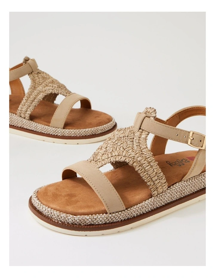 Daeman Cafe Synthetic Raffia Slides image 5