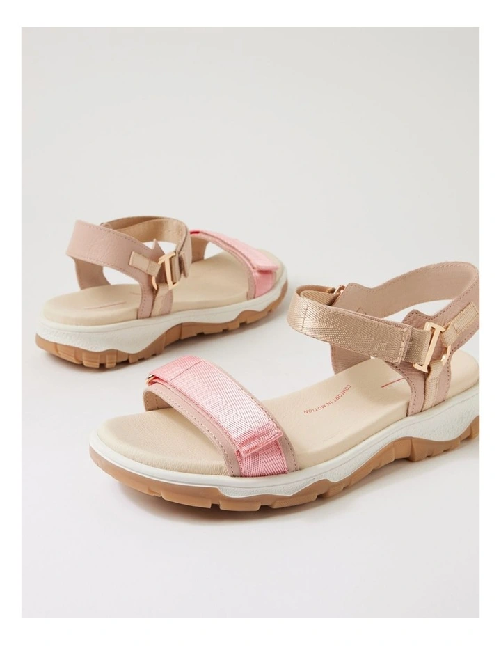 Ramble Taupe Rose Multi Leather Strappy Sandals image 5