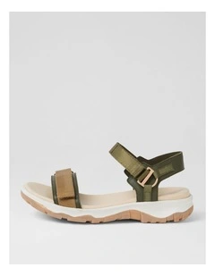Ramble Olive Taupe Multi Leather Sandals