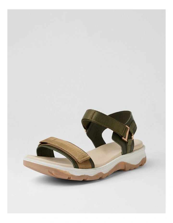 Ramble Olive Taupe Multi Leather Sandals image 2