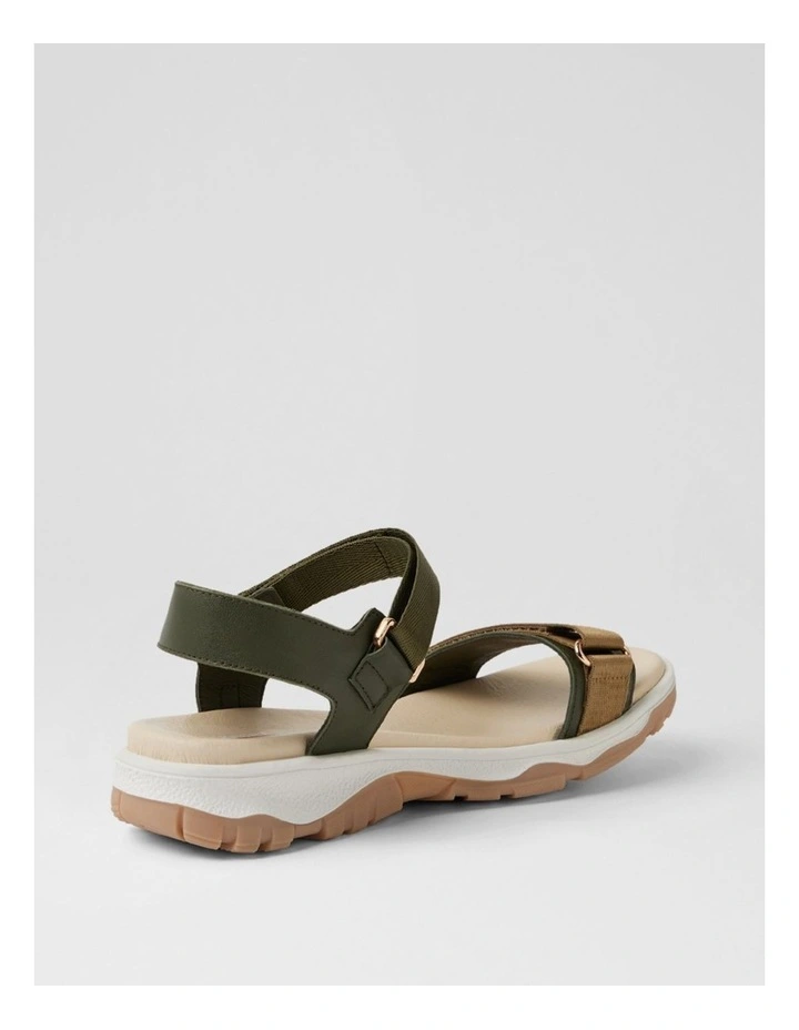 Ramble Olive Taupe Multi Leather Sandals image 3