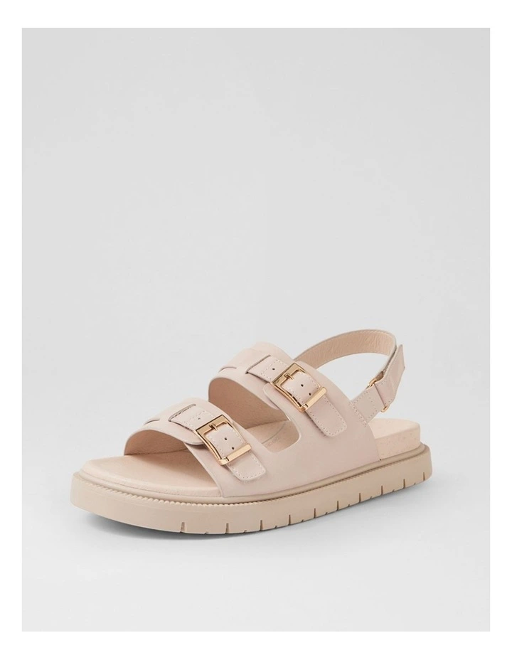 Hobart Almond Leather Slides image 2
