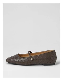 Zura Choc Leather Mary Janes