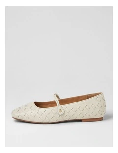 Zura Cream Leather Mary Janes
