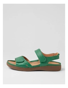 Kendals Emerald Gum Leather Sandals