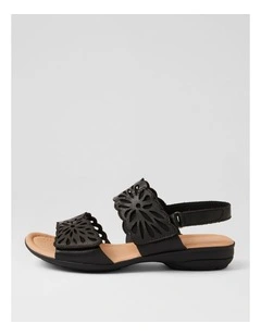Beckhams Black Leather Sandals
