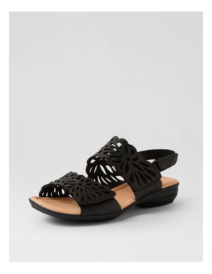 Beckhams Black Leather Sandals image 2