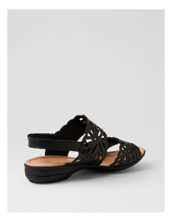 Beckhams Black Leather Sandals image 3