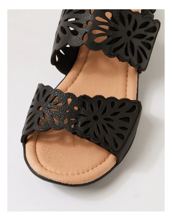 Beckhams Black Leather Sandals image 4