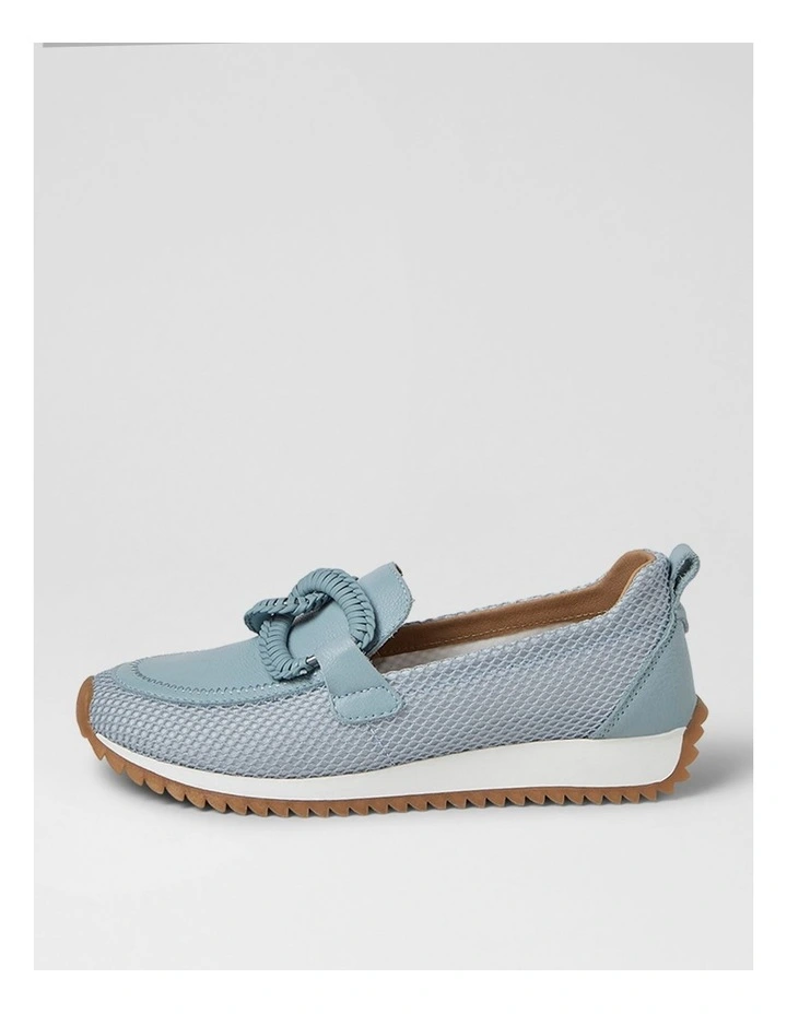 Darta Denim Mesh Leather Loafers image 1